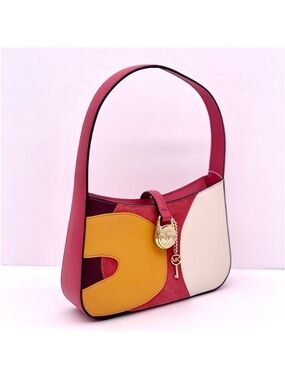 Michael Kors Pink, Yellow & Cream Colorblock Shoulder Bag